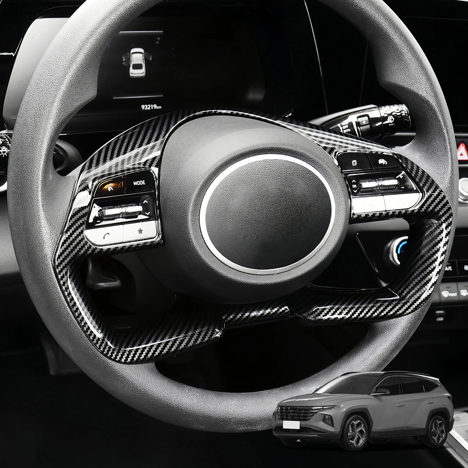 

Car Steering Wheel Switch Button Cover Trim For Hyundai Tucson NX4 Elantra CN7 2021-2024 Automobile Accessories