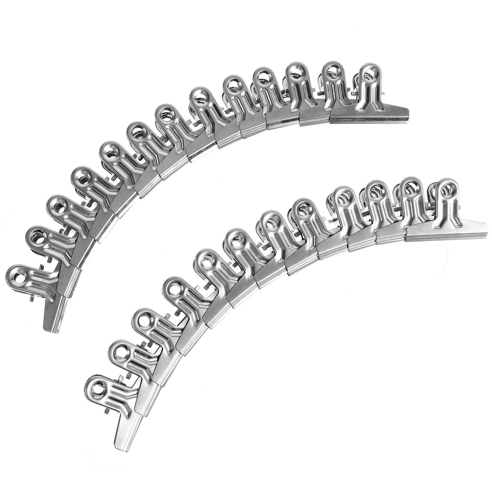 

25pcs Stainless Bill File Practical Money Clip Binder Clips 4 2cm Office Organizer Paper Clips Money Clip Portable