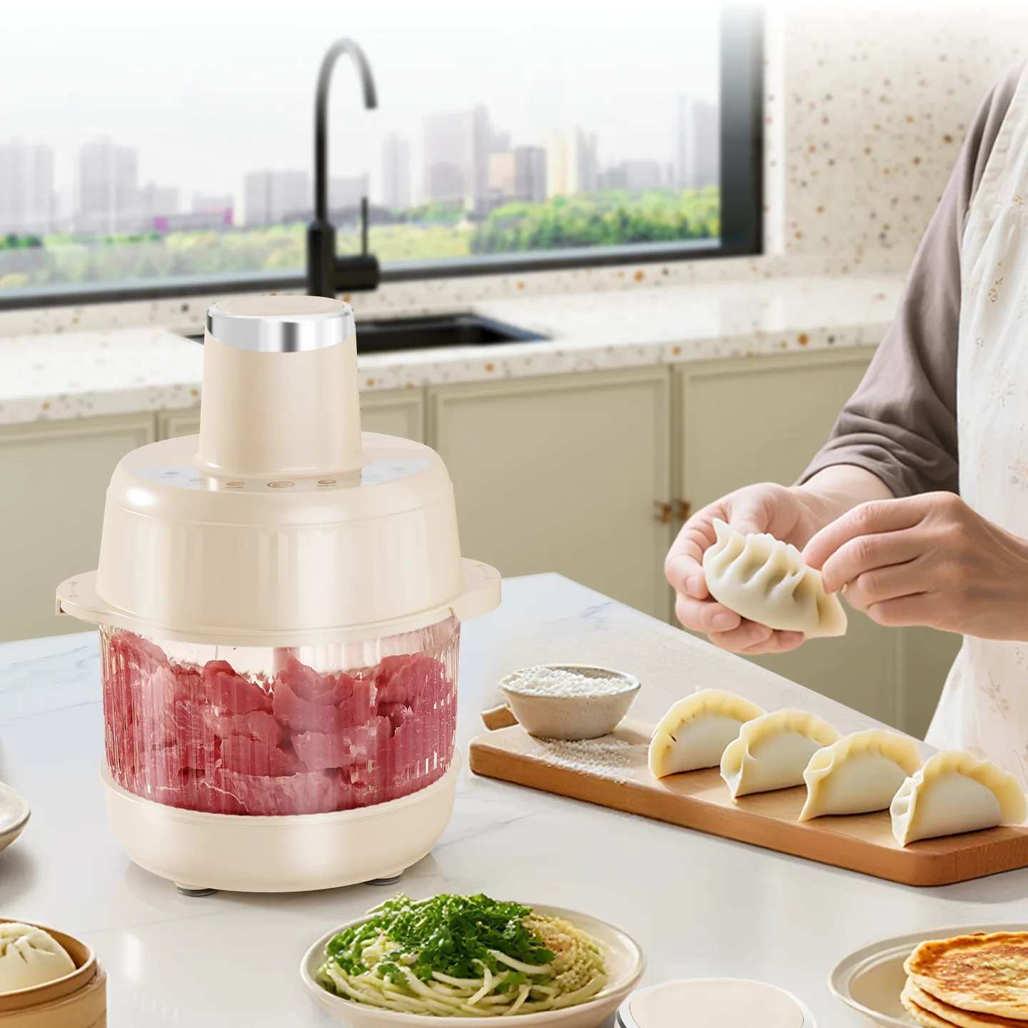 

Многофункциональная электрическая мясорубка, тестомес и измельчитель овощей для дома, прямые поставки с завода