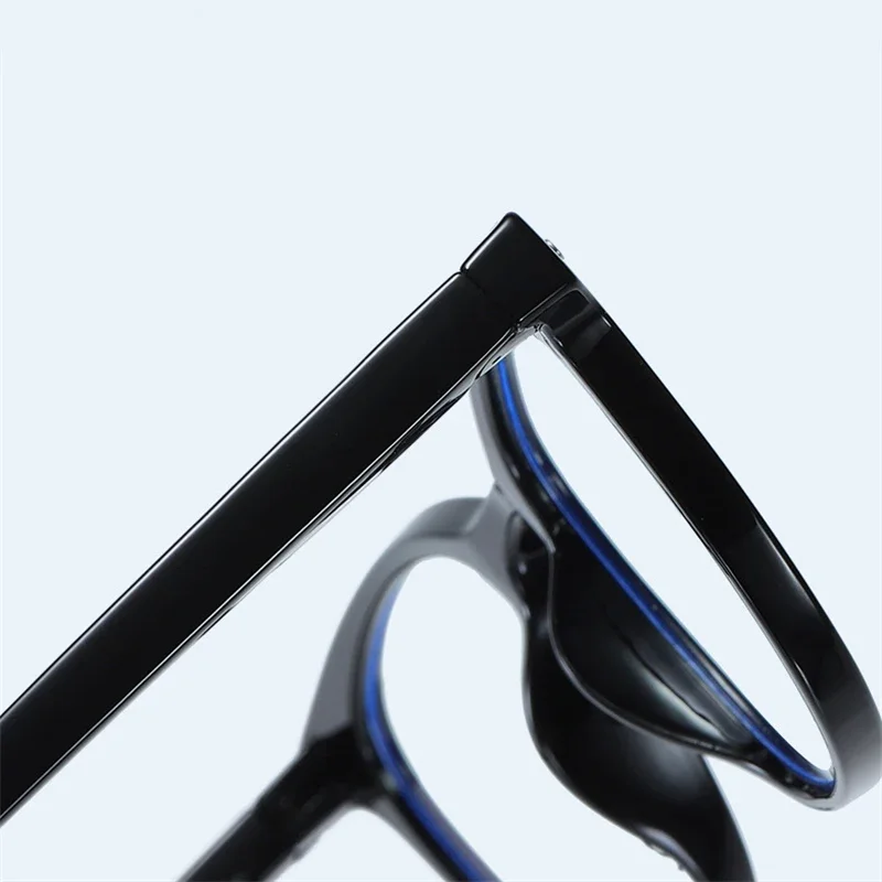 Leopard Frame Oval Shortsighted Prescription Glasses Anti Blue Rays Student Optical Lenses With Custom Recipe -0.5 -0.75 To -6.0