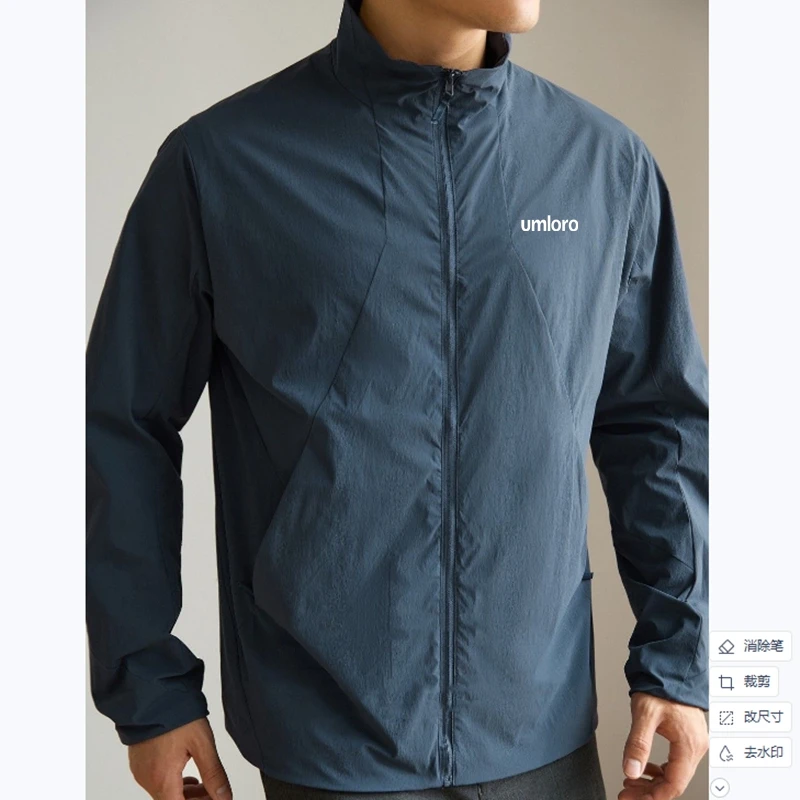 

umloro Men Golf Clothing 2025 New Style Thin Coat Spring Summer Business Stand Collar Casual Sport Jacket Man Golf Wear 골프웨어 남성