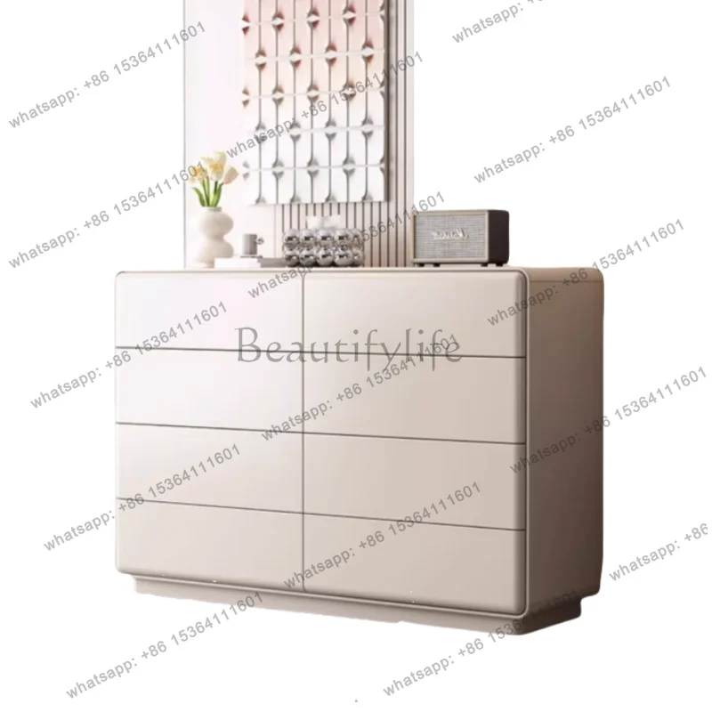 

Cream wind living room against the wall locker simple modern light luxury floor decoration cabinet entrance partition