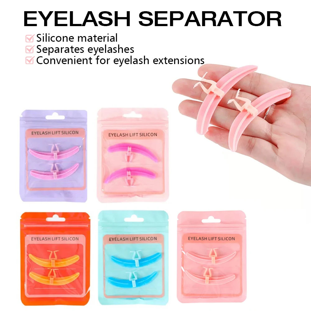 Eyelash Separator Tool, Silicone Base and Legs Eyelash Extension Isolation Helper Reusable Accurate Position for Lash Extensions