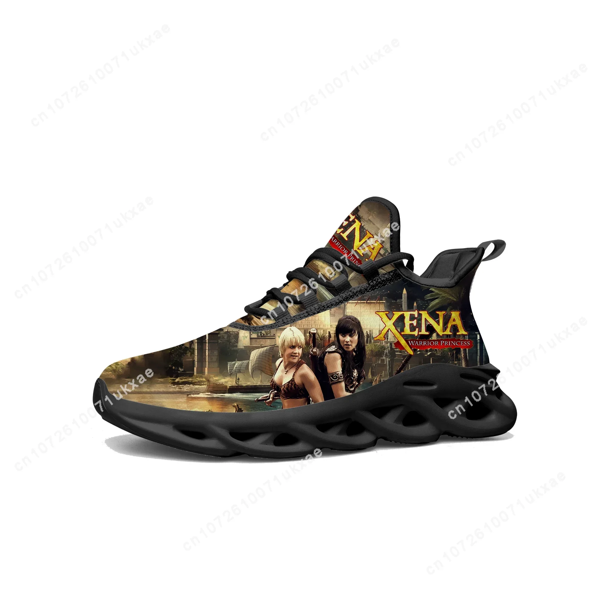 Xena Warrior Princess Flats Sneakers Mens Womens Sports Shoes High Quality Gabrielle Sneaker Lace Up Mesh Footwear custom Shoe