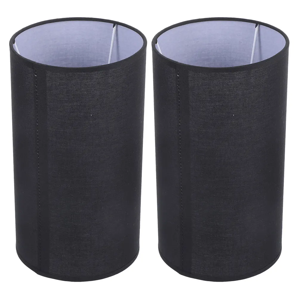 

2pcs Lampshade Accessories Replacement Cloth Drum Style Wall Floor Lamp Cover Fixture Decor Supply Small Indoor