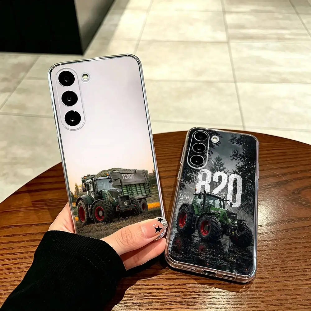 Tractor F-Fendt  Phone Case Transparent  Soft TPU For Samsung A71, A70, A52, A51, A40, A30, A20