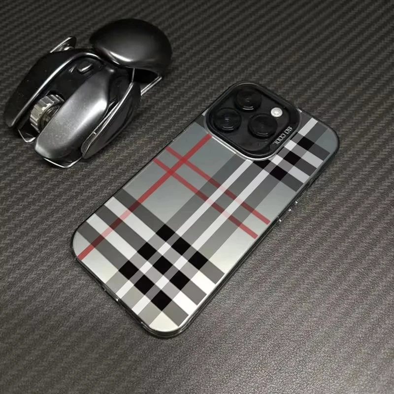 Fashionable Classic Plaid Pattern Phone Case For iPhone 17 16 15 14 13 12 11 Pro Max XR XS MAX 7 8 PLUS MIN INS Shockproof Cover