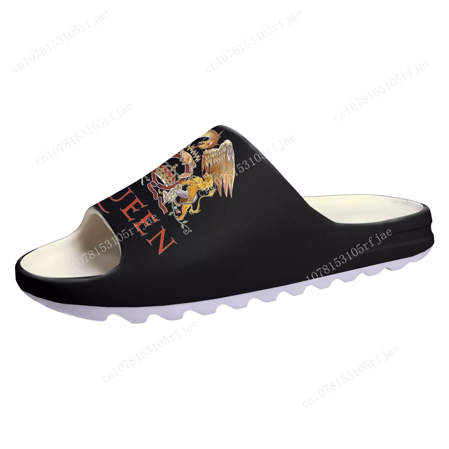 

Queen Heavy Metal Rock Band Soft Sole Sllipers Home Clogs Step on Water Shoes Mens Womens Teenager Customize on Shit Sandals