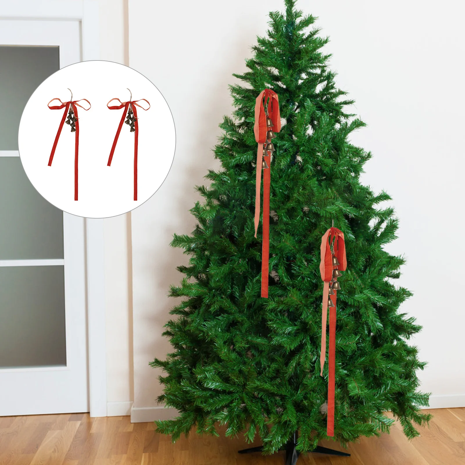 

2set Christmas Decorations Vintage Rustic Large For Door Wall Staircase Holiday Party Garden Wreath