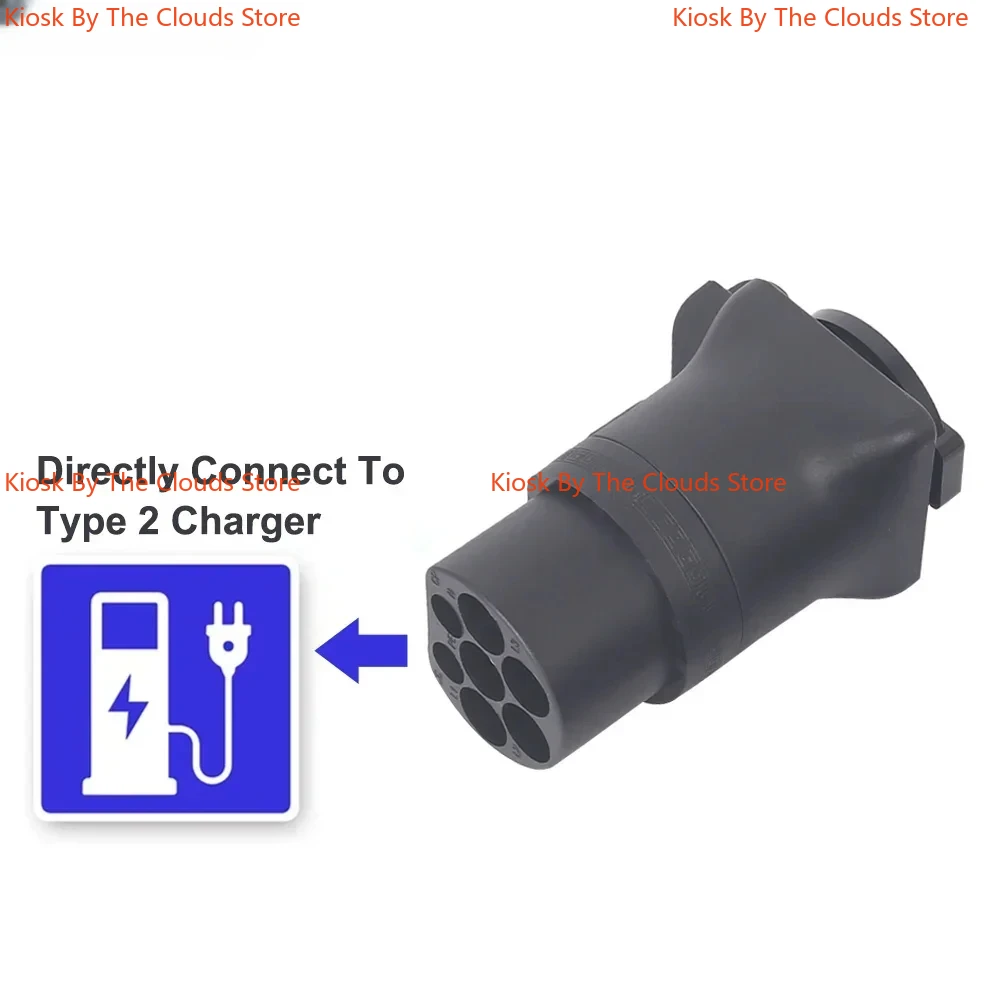 EVSE Adaptor Portable 16A 220V Type 2 Male/Female Plug To Schuko Socket EV Charging Adapter For EV Charger EV Connector EUSocket