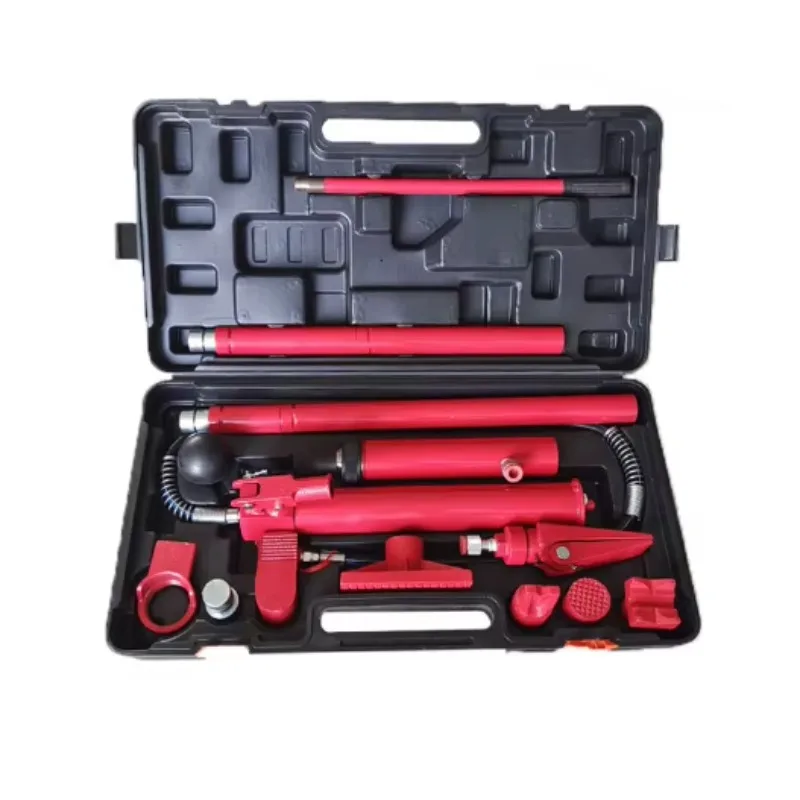 Wholesale low price 10 tons car body frame repair kit portable hydraulic electric jack tool repair kit