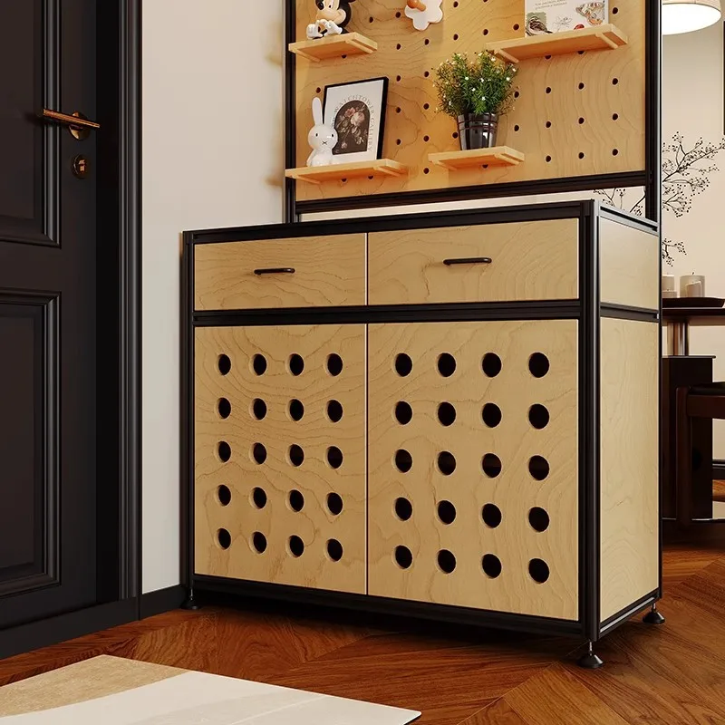 Szafka z płyty jaskiniowej, szafka dekoracyjna, szafka, schowek, panel morski z profilu aluminiowego, wejście