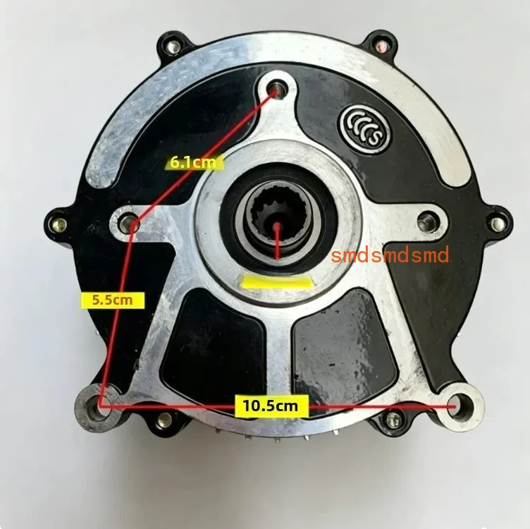 Electric tricycle motor, five-hole 14-tooth brushless motor, tricycle accessories rear