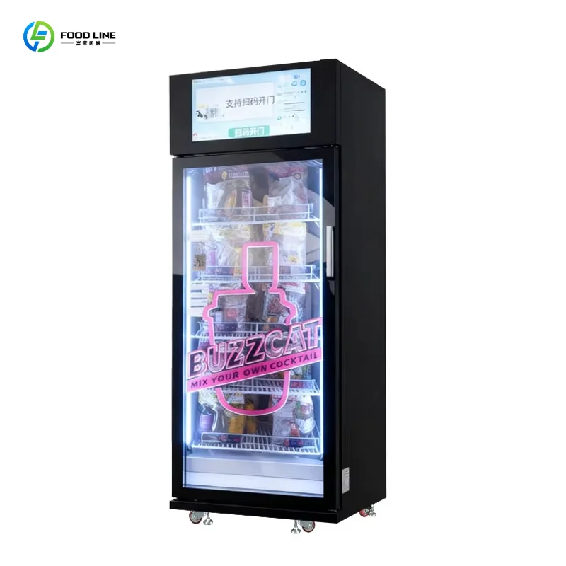 FL Unattended Retail DIY Cocktail Vending Machine with AI Recognition System for Clubs Bars Customized