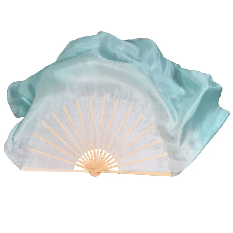 

Gradient Color Silk Dance Fan Ventilador Abanicos Para Boda Abanico Classical Dance Special Fan Foldable Lengthened Dance Fan