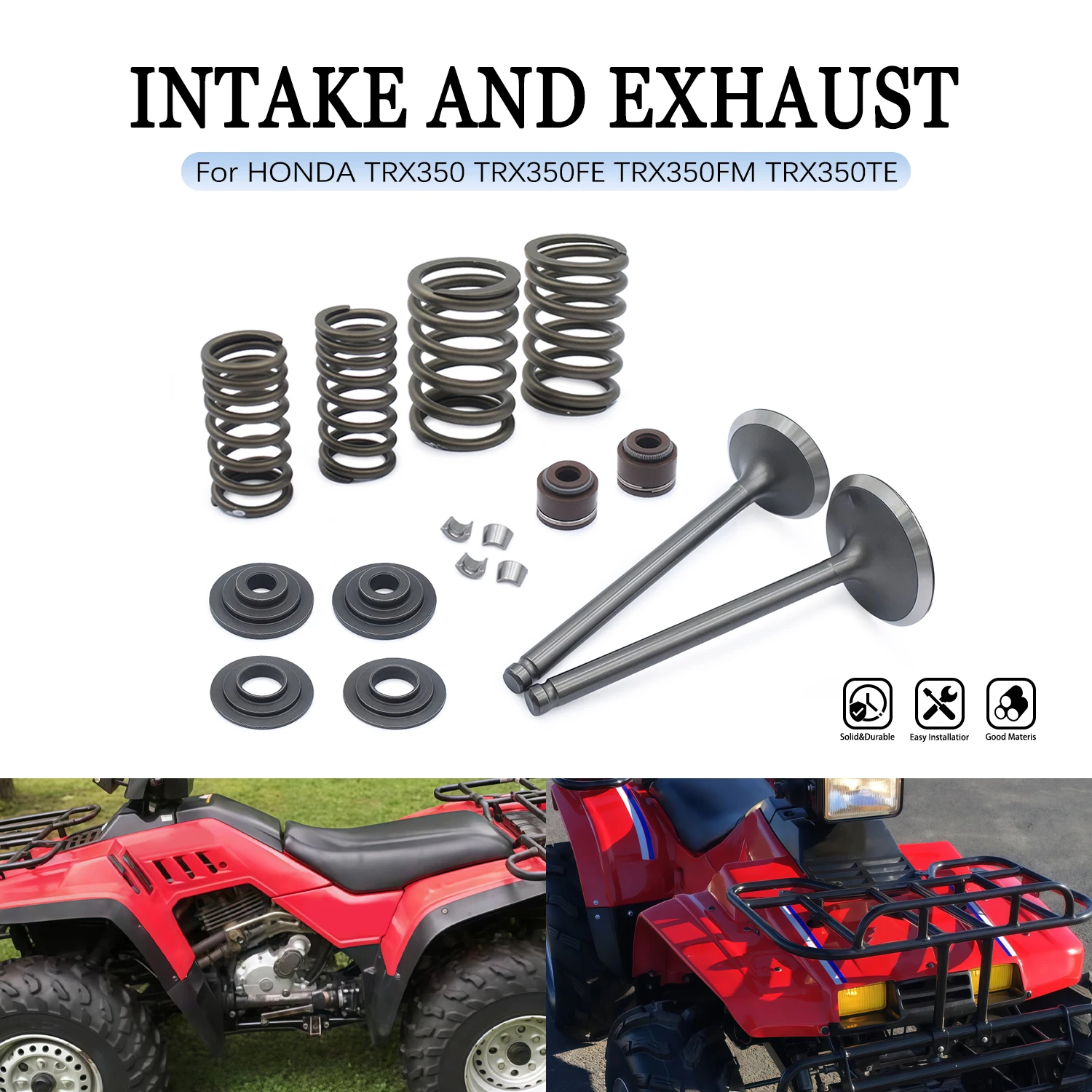 

Motorcycle Accessories For HONDA TRX 350 TRX350 valve TRX350 TRX350FE TRX350FM TRX350TE Intake Exhaust Valves Engine Part kit