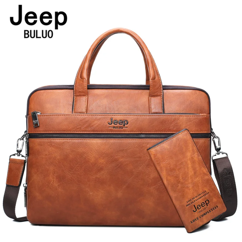 JEEP BULUO Men\'s Briefcase Bags For 13.3\