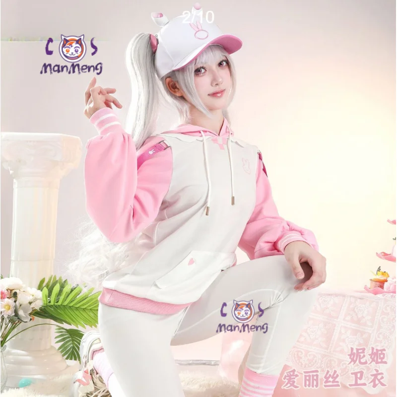 

Alice Cospaly Costume Game N I K K E Men women casual hoodies hats pants socks set Halloween carnival new uniform