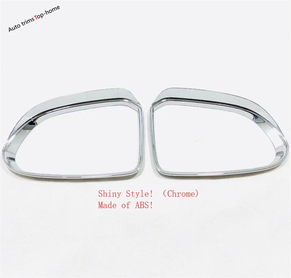 Outer Rearview Mirror Rain Eyebrow Deflector Blades Back Mirror Trim Cover Fit For Hyundai Santa Fe 2019 - 2023 Car Accessories