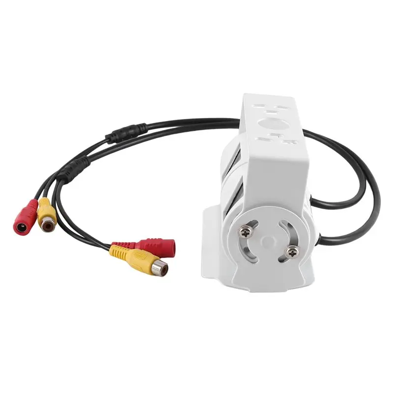 

Уникальная автомобильная камера заднего вида RCA с двумя объективами, белая, для грузовиков и автобусов, с регулируемым углом обзора, CCD-камера для парковки.