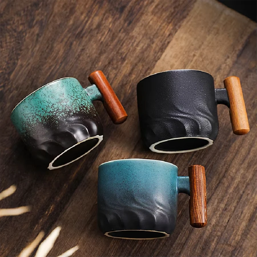 

Restaurant Kiln Coffee Cup Japanese Stoneware Mugs Coffee Cups Large Water Cup Japanese Simple Gradient Mug Drinkware Kitchen