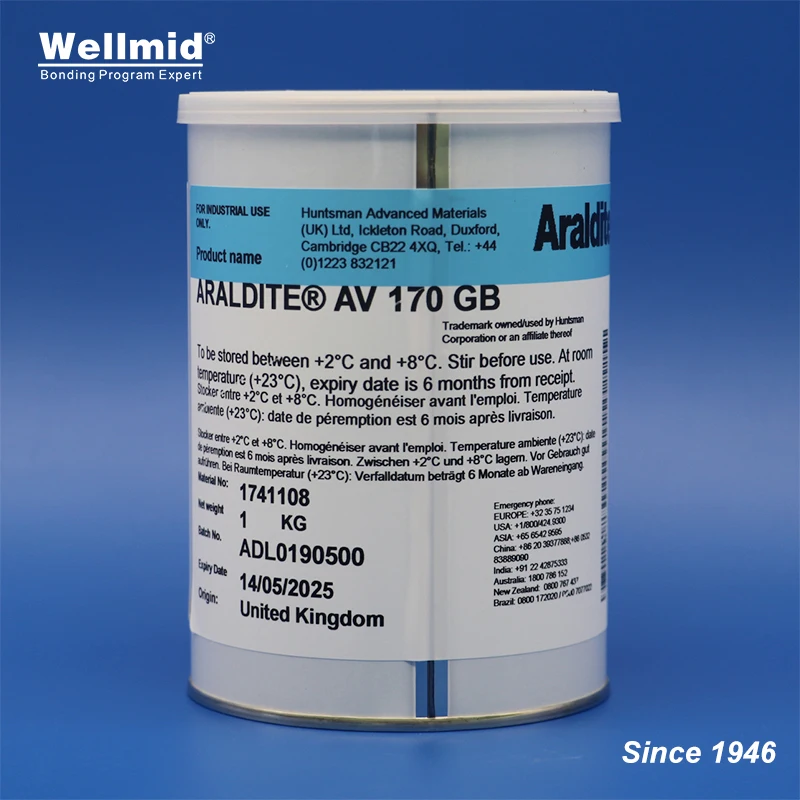 ARALDITE AV170 One component chemical resistance epoxy adhesive Very high strength and toughness heat curing resistant to 140°C