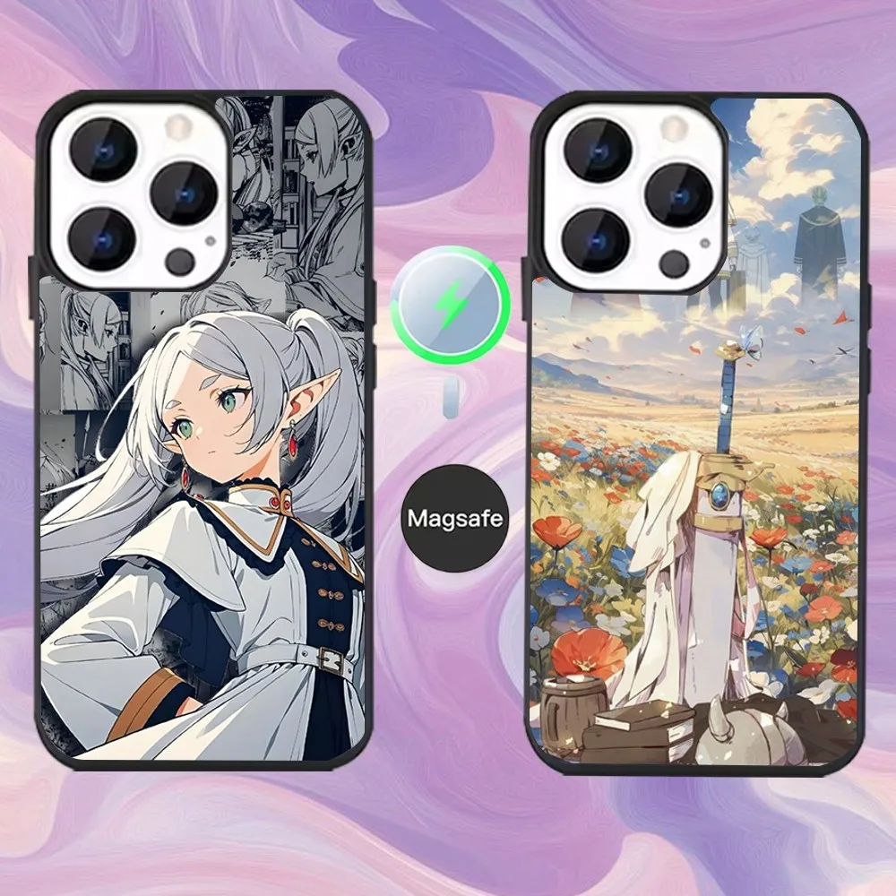 

Frieren Sousou No F-Frieren Phone Case For iPhone 16,15,14,13,12,11,Pro,Max,Plus,Mini,Magsafe,Magnetic Wireless Charging Case