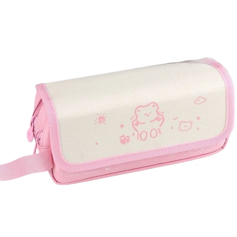 Large Capacity Pencil Case with Handle for Students