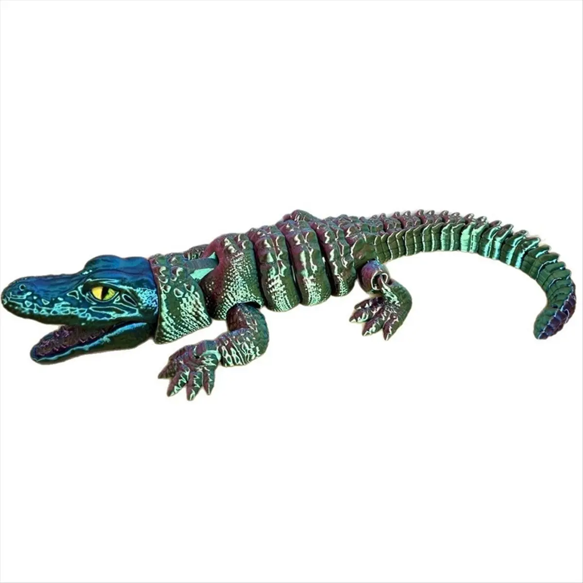 Room Decoration 3D Printed Alligator Articular Movable Gifts Rotatable Office Home Desktop Decorations Crafts Decor