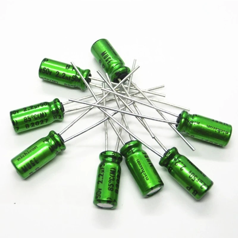 10pcs-50pcs New Original Nichicon 2. 2uf 50v Muse Bp Electrodeless Audio Fever Electrolytic Capacitor