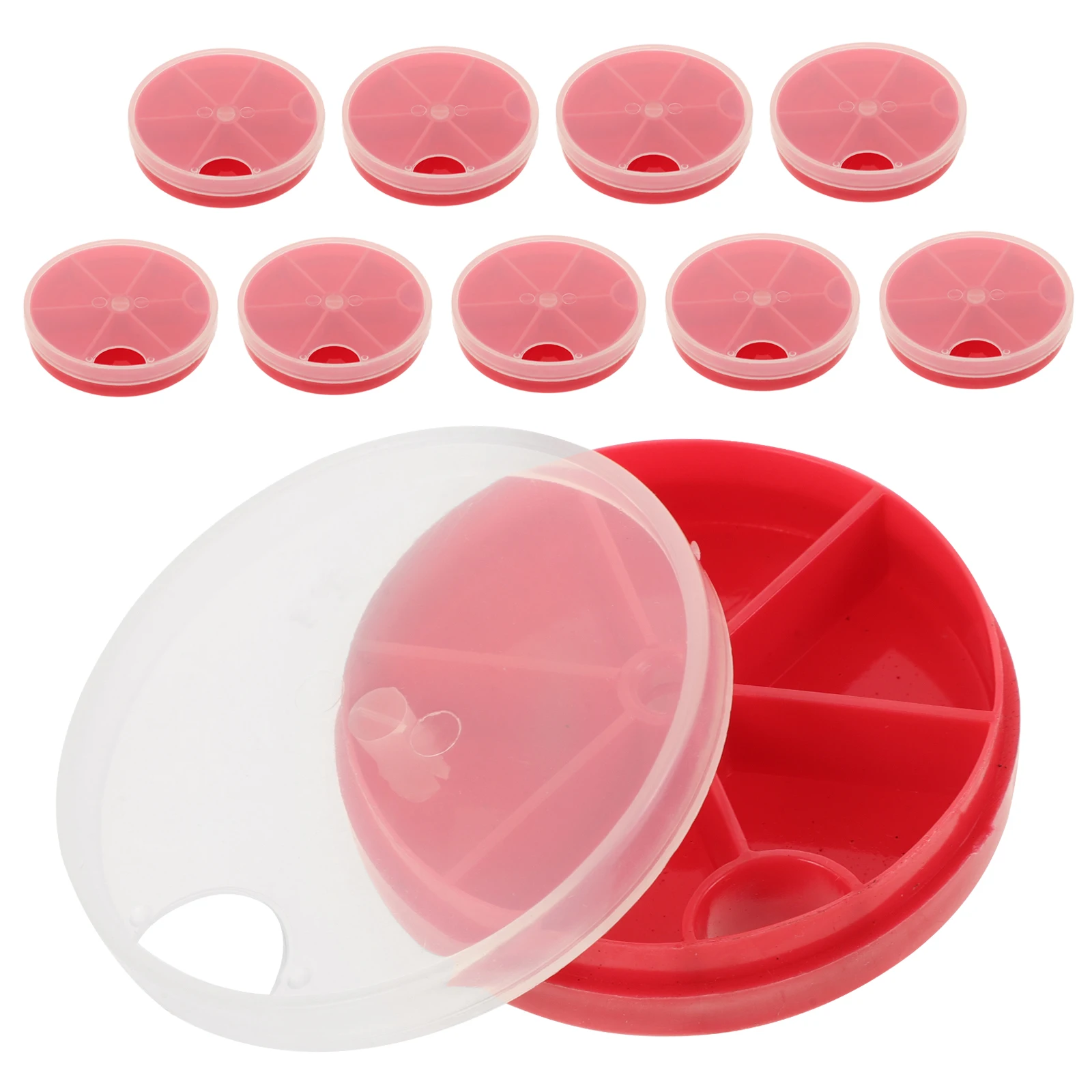 

10pcs Fishing Supplies Accessories Containers ganizer Bait Lure Portable Storage Gear Boxes Lightweight Durable