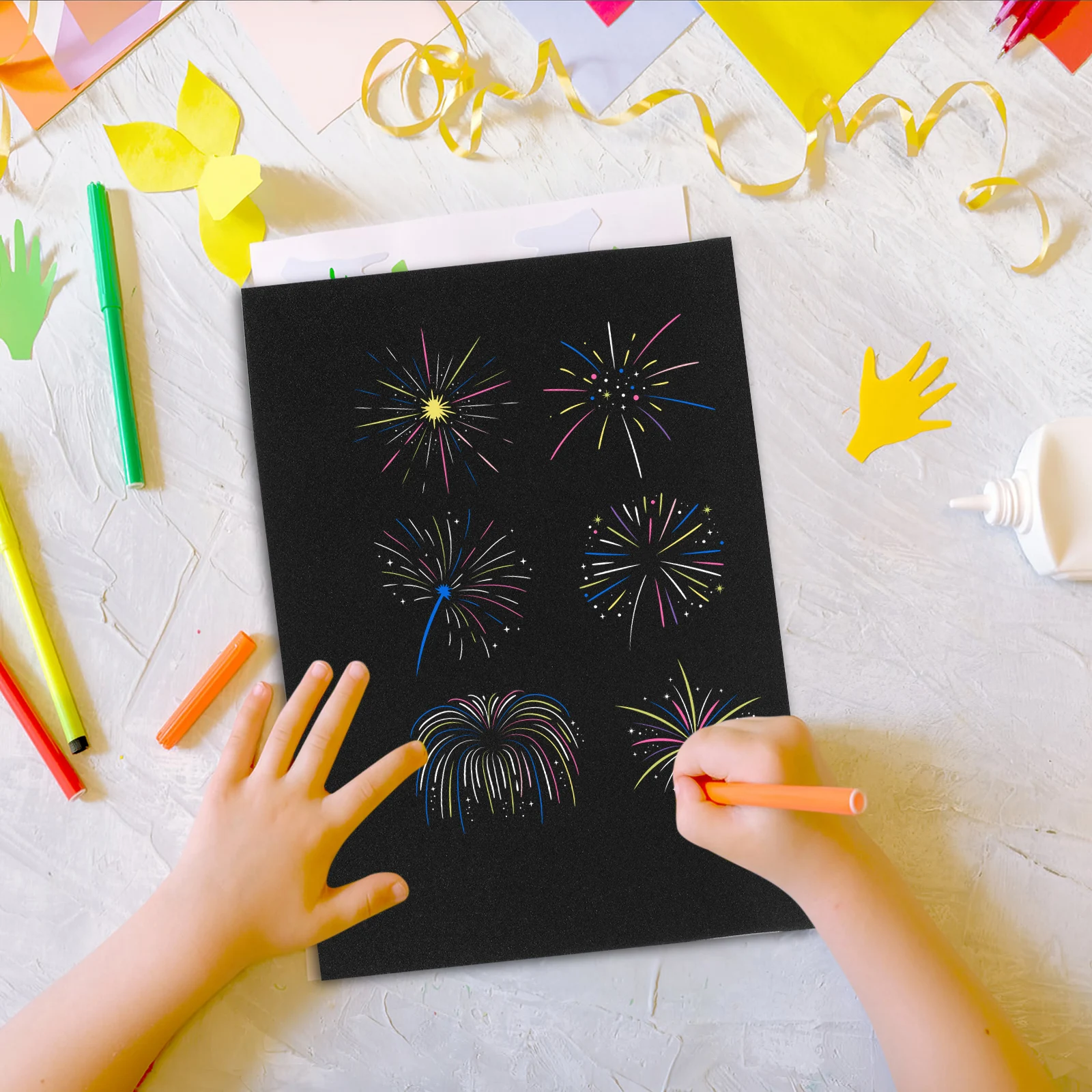 

10 Pcs Sand Painting Paper Sandpaper Black Pastel Project Cardstock Drawing Crayon Construction Versatile Tools Reliable