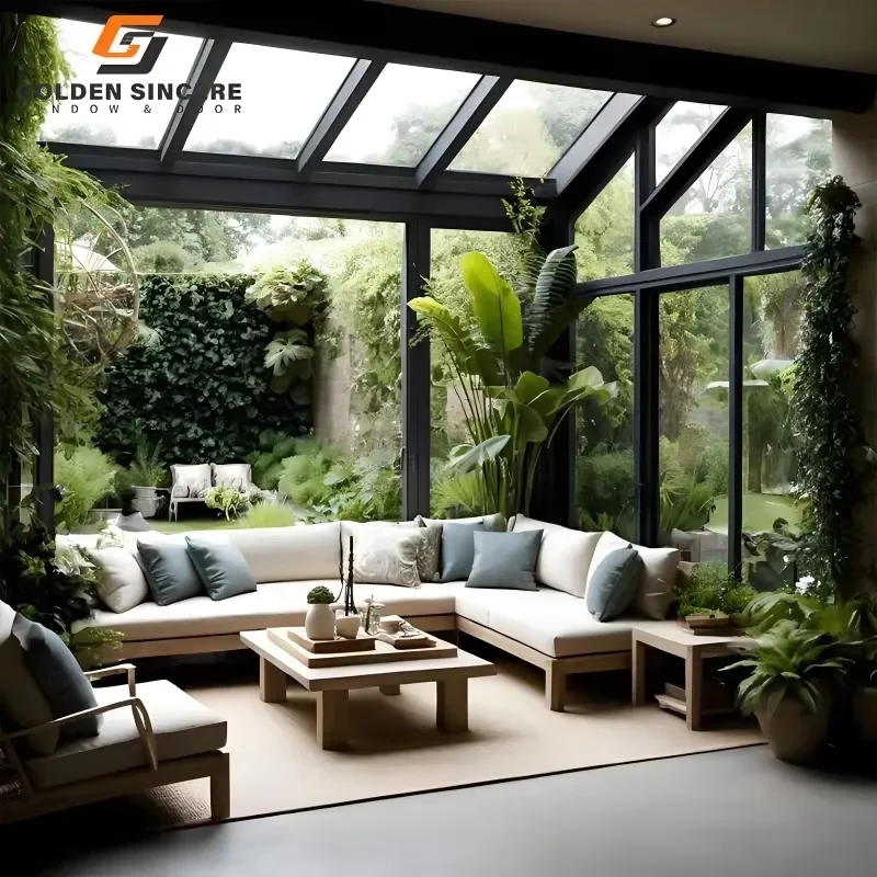 GS Backyard Glass Room Sunroom for Family Gathering and Outdoor Entertaining