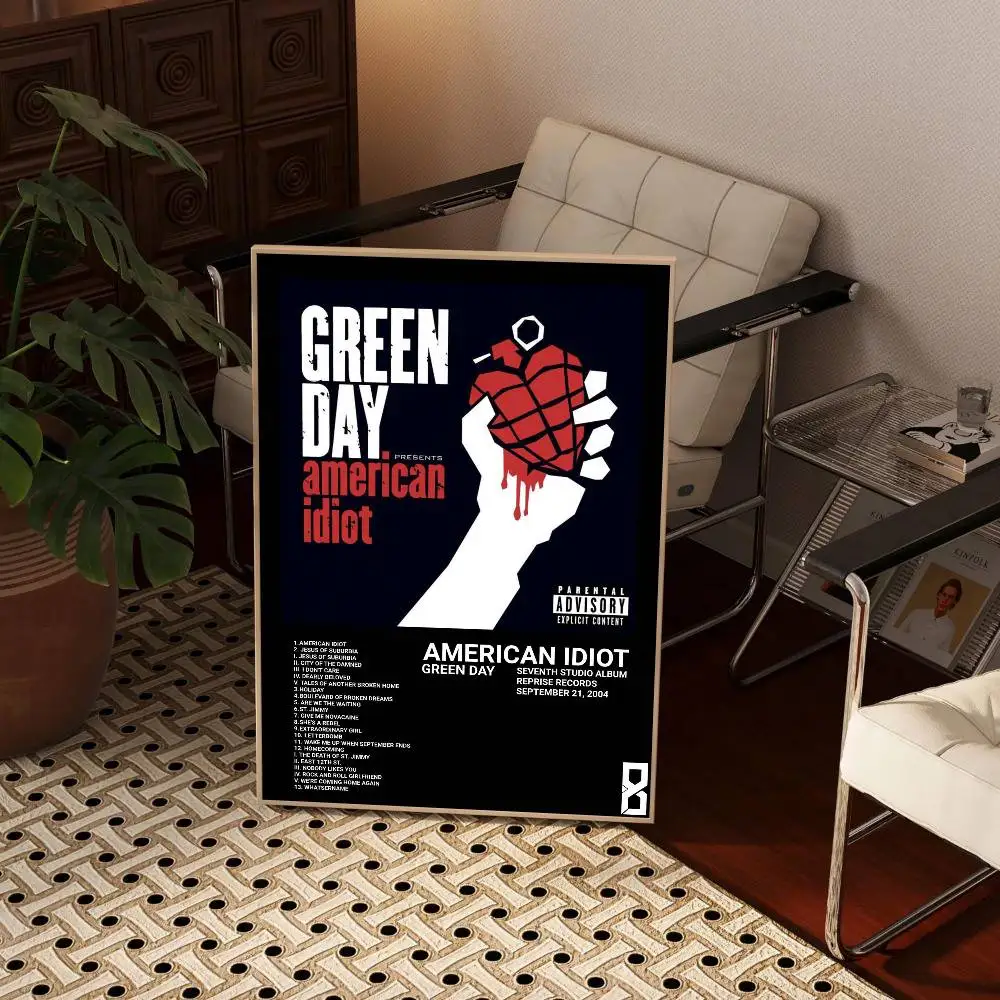G-الأخضر D-Day الأمريكية الأحمق الفيلم المشارك ذاتية اللصق الفن ورق مقاوم للماء ملصق مقهى بار غرفة جدار ديكور