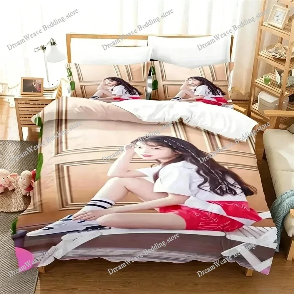 

3D Print Singer IU I Ji Eun Bedding Set Duvet Cover king Queen Size Boys Adult Bedding963