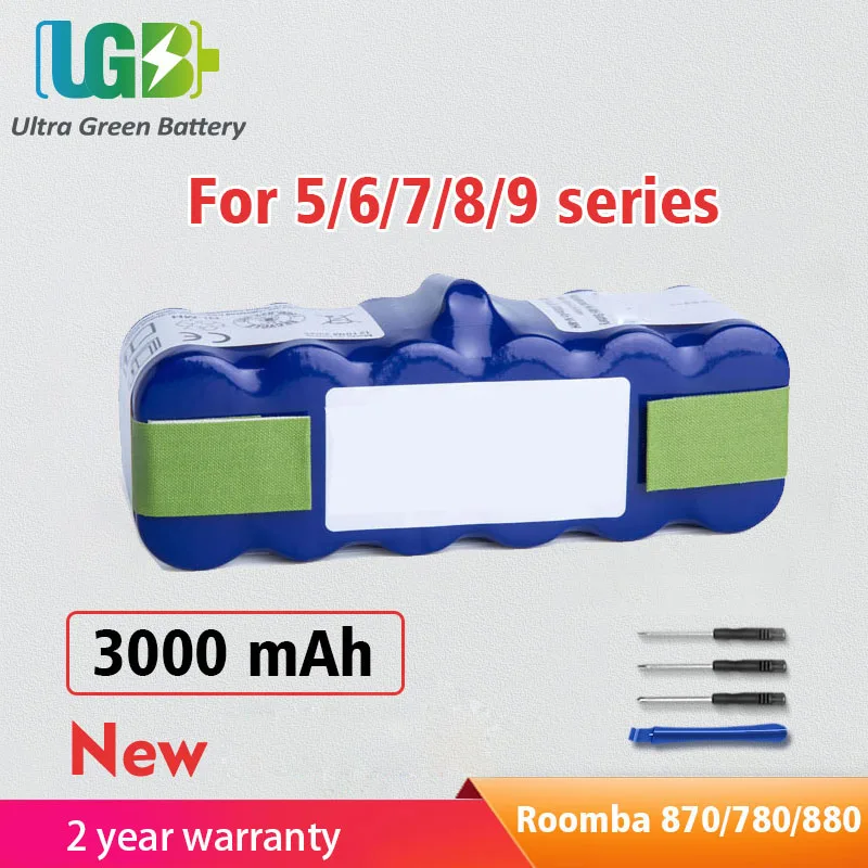 

UGB New Roomba780 870 880 Battery For iRobot Roomba595 601 602 610 620 650 560 760 860 780 870 880 battery accessories