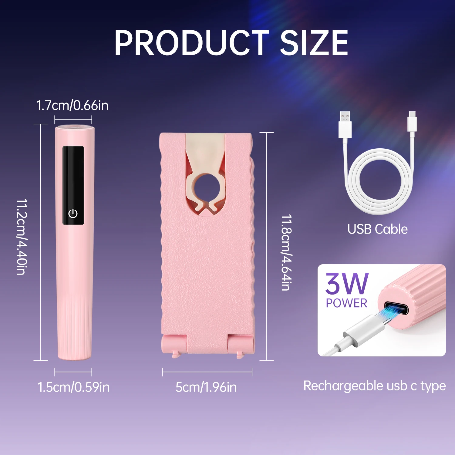 무선 네일 램프 스탠드 포함 휴대용 UV 라이트 LCD 디스플레이 젤 네일용 충전식 USB 네일 드라이어 빠른 경화용