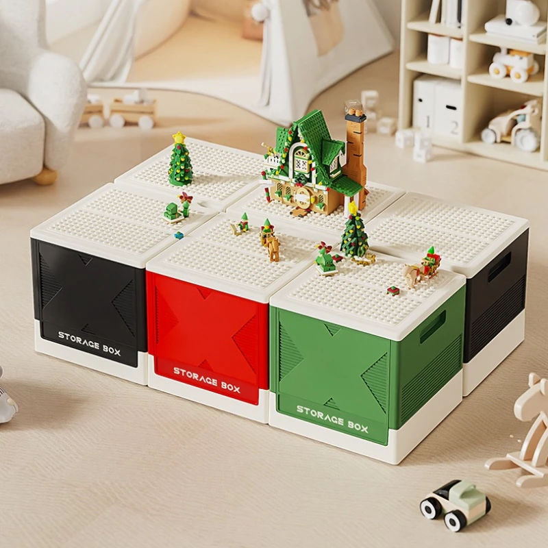 

Детский ящик для хранения строительных блоков, многофункциональный ящик для хранения, ящик для хранения строительных блоков, ящик для хранения игрушек для спальни и гостиной