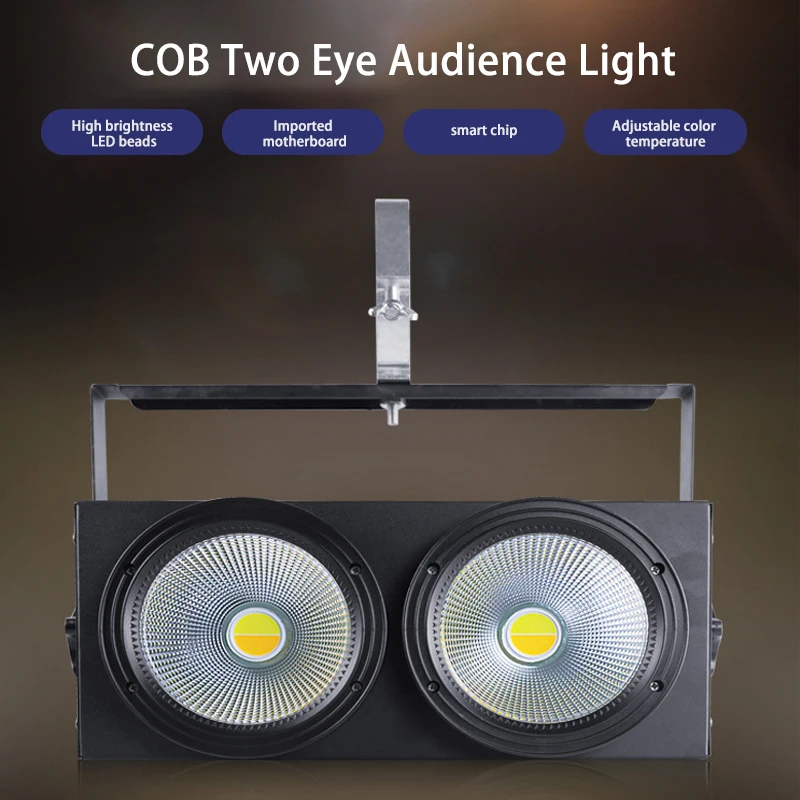 

Dual Eyes COB Fill Light Color Temperature Adjustable Surface Light High Brightness Par Lights For Bar DJ Stage Disco Wedding