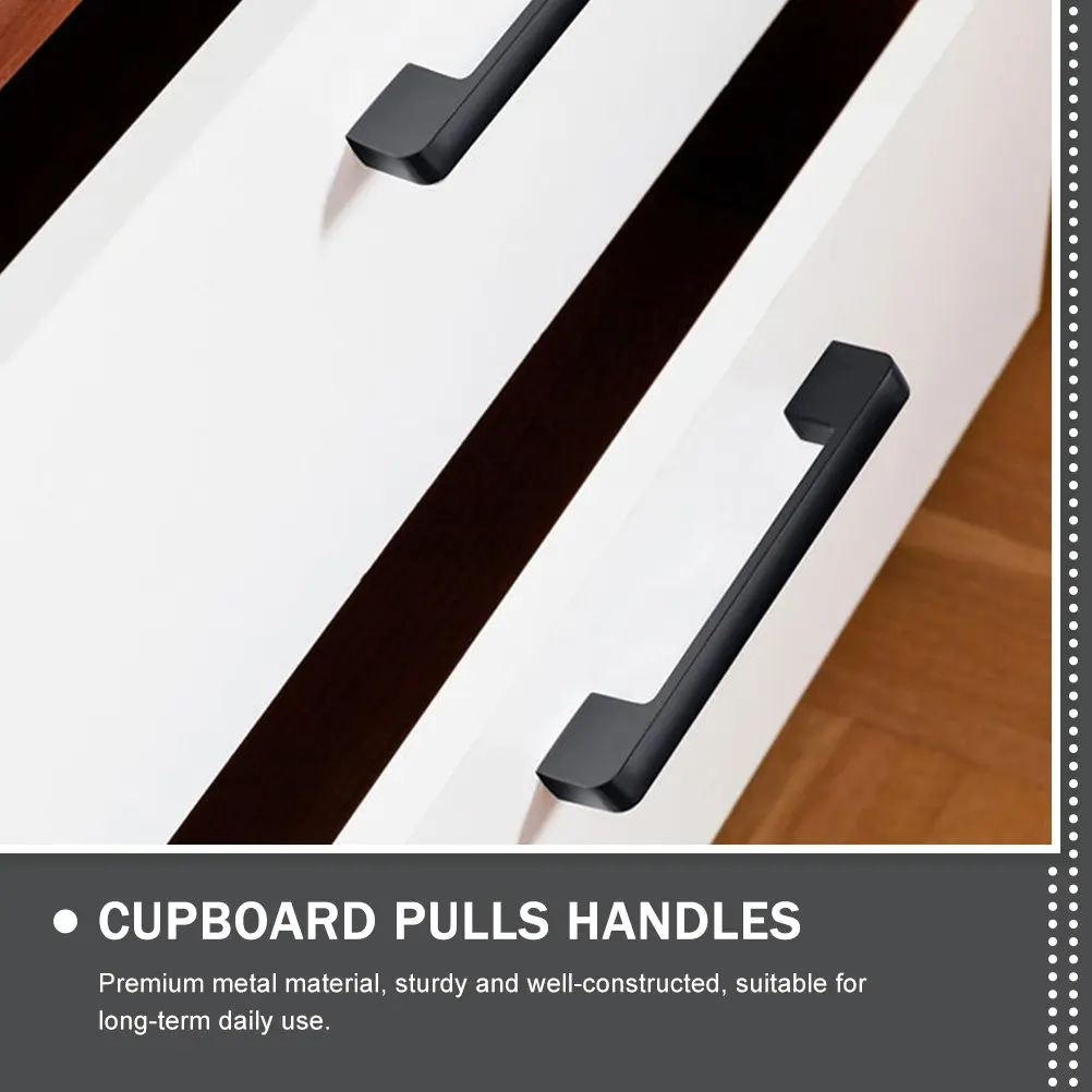4Pcs Premium Metal Door Pulls Ergonomic Arc Design Cabinet Handles for Sliding Barn Doors Garden Gates Cabinets Drawers