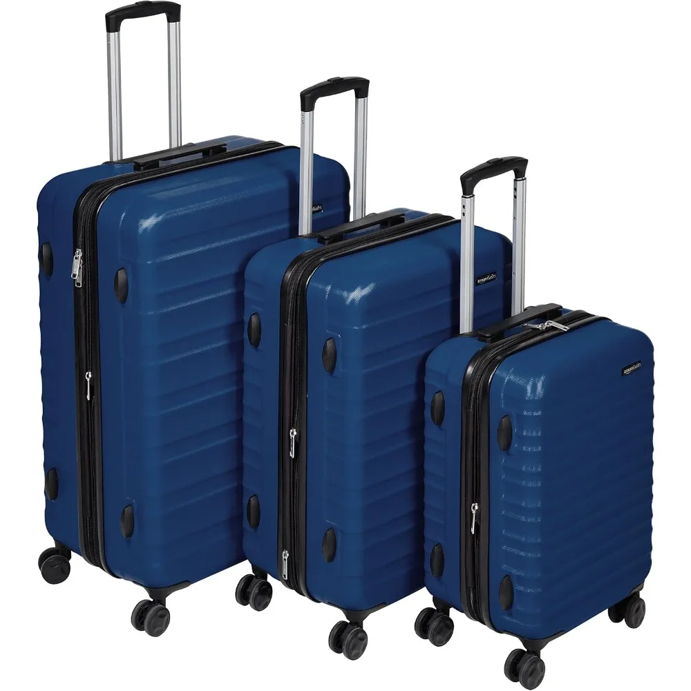 3-Piece Luggage Set Hardshell Suitcases With Wheels, With Scratch-Resistant Surface, Four Multi-directional Wheels