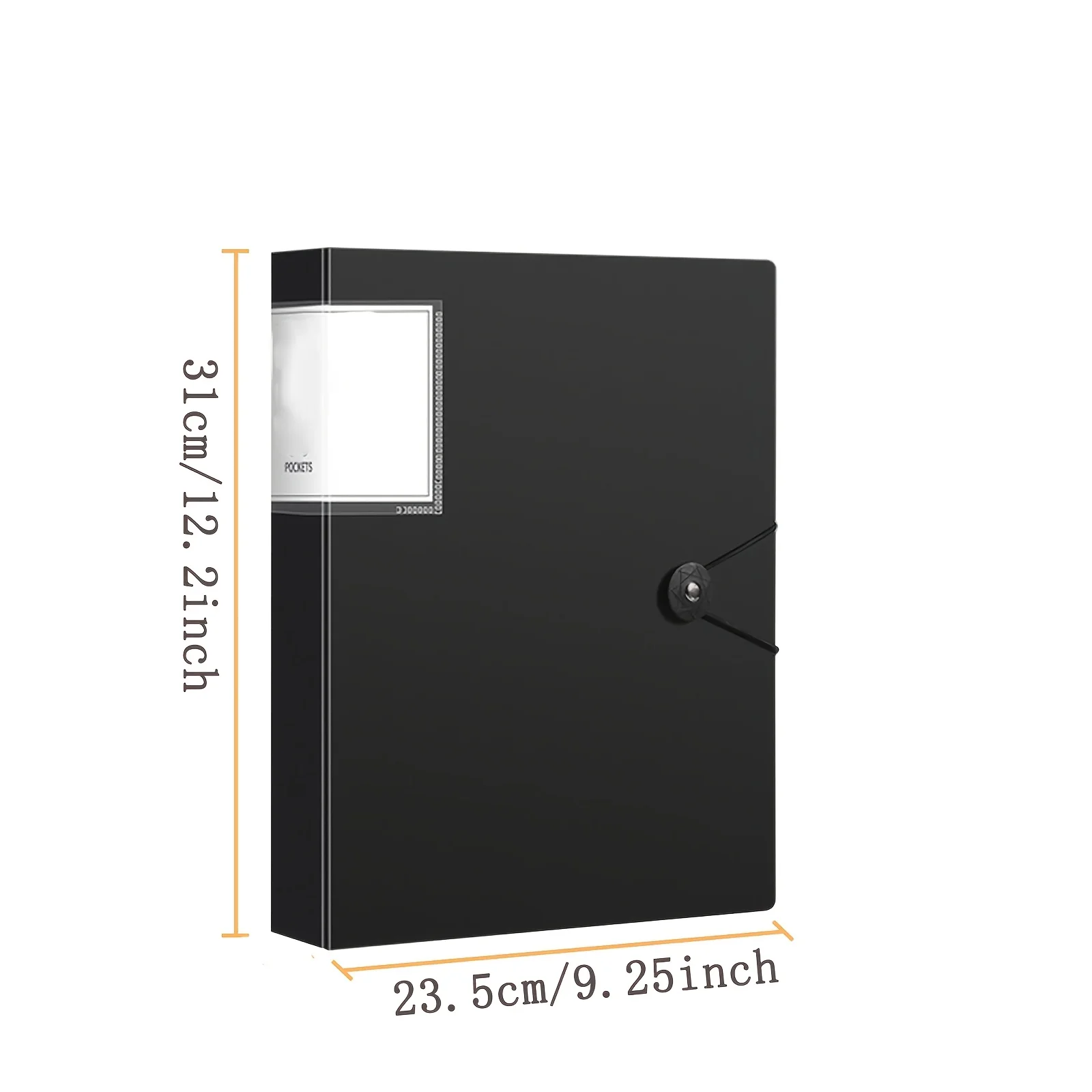 Durable 60-Pocket A4 Folder File Bag, High Transparency & Waterproof, Ideal for Exam Papers & A4 Size Documents,Perfect for Home