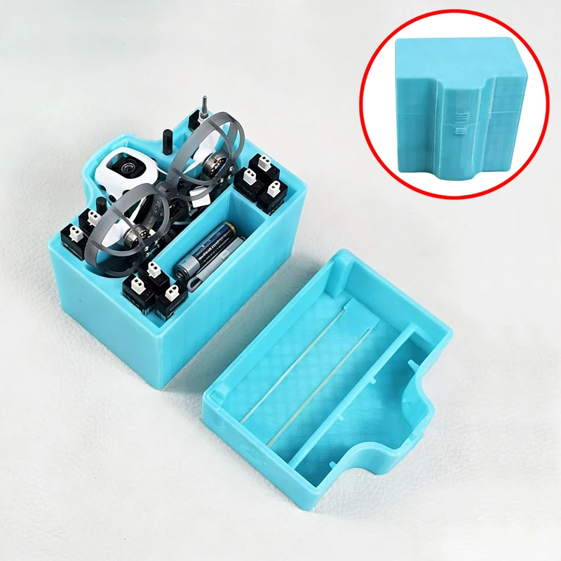 

1 шт. для BetaFPV Meteor65 Pro: Чехол для хранения FPV RC дрона, 3D-печатный защитный кейс из PETG, портативная сумка для аккумулятора/пропеллеров