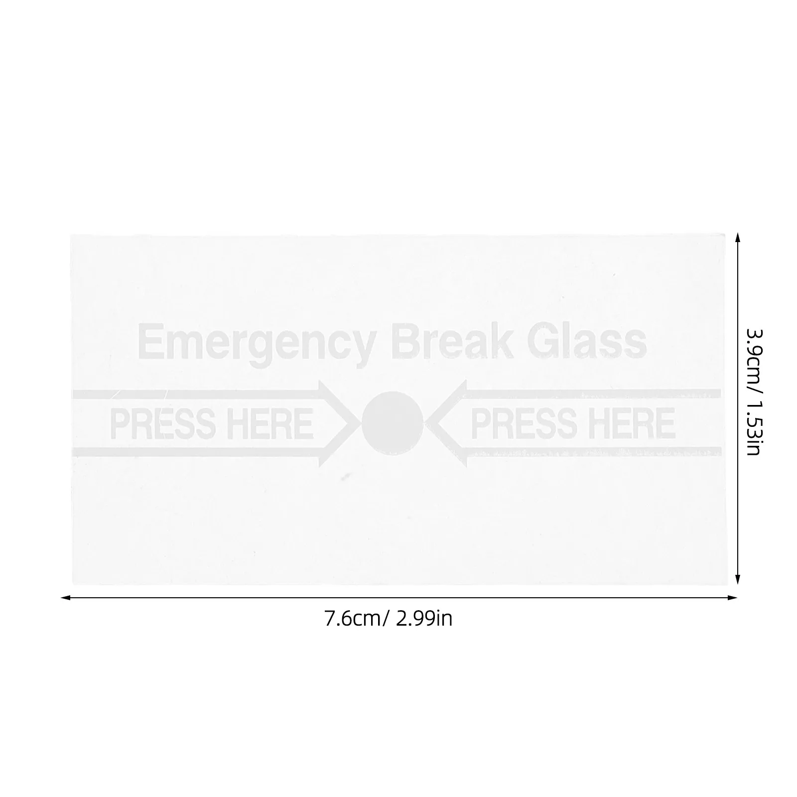 8Pcs Frangible Glass for Call Point - Glass Fire Alarm Cover Replacement Indoor Emergency System Spare