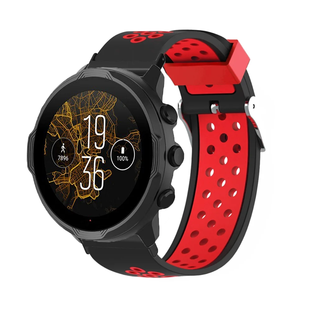 Correa de silicona para Suunto 9 7 Baro/Suunto D5 Spartan, pulsera deportiva, reloj inteligente HR/Baro, Correa transpirable