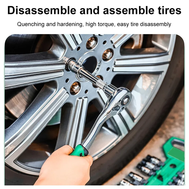 

A93E-21Pcs Socket Sleeve Wrench Set 3/8 Car Repair Tool Hand Tools Key Set Wrench Ratchet Wrench Set Auto Repair Spanner