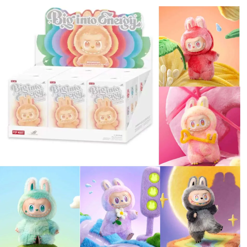 

New Genuine Blind Box Labubu V3 The Monsters Big Into Energy Series Vinyl Face Pendant Kawaii Figure Doll Keychain Decor Gift