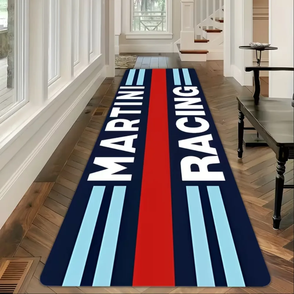 قماش سجاد أساسي لعشاق السباق، مريح وغير قابل للانزلاق، سهل التنظيف، مثالي لسجاد المطبخ المنزلي أو العطلات