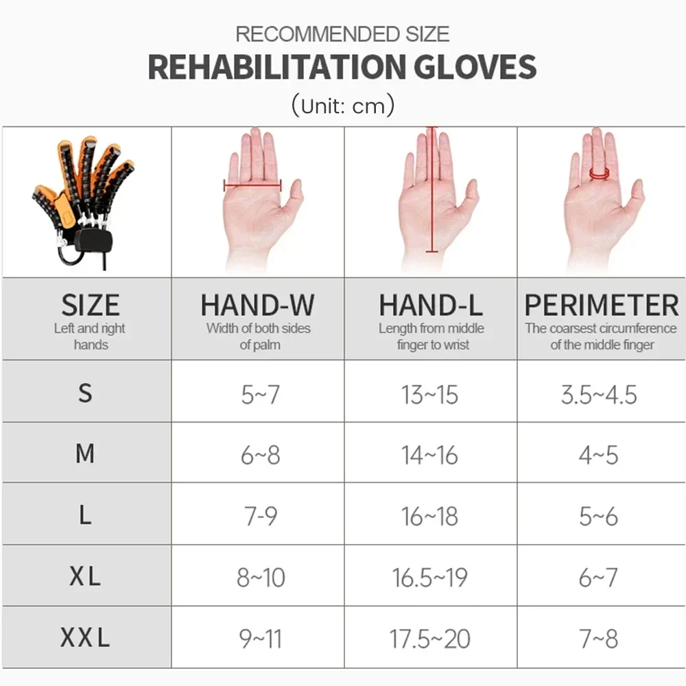 Finger Rehab Trainer Rehabilitation Roboter Handschuhe Hand Physiotherapie Ausrüstung für Hemiplegie Arthritis Dysfunktion Erholung