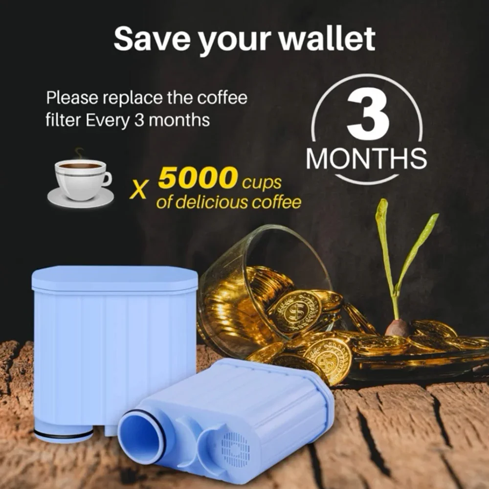 Saeco Kaffeemaschinen-Wasserfilter-Ersatz, Philips für AquaClean CA6903 CA6707 CMF009 Serie, reduziert Kalkablagerungen, verlängert die Lebensdauer – Detail 10